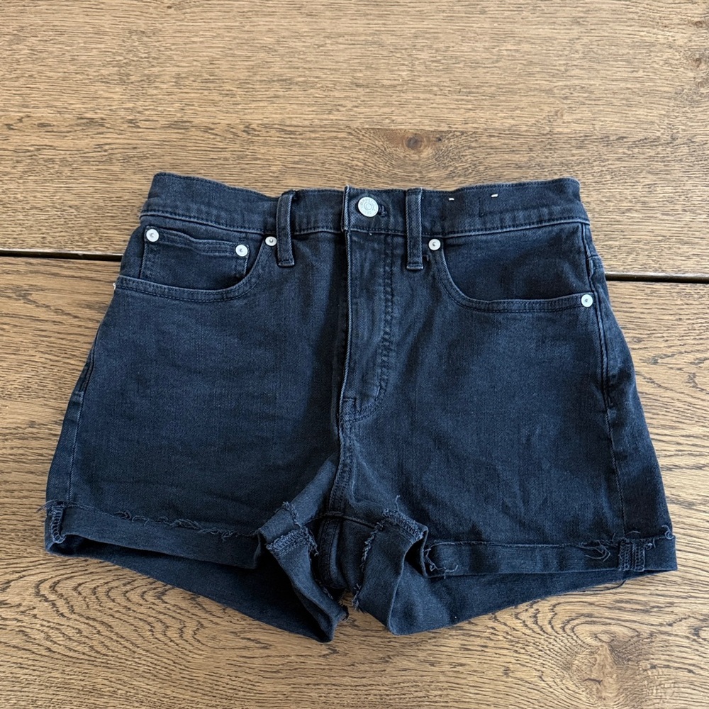 Madewell - Size 26- Classic Black High-Rise Women’s Denim Shorts
